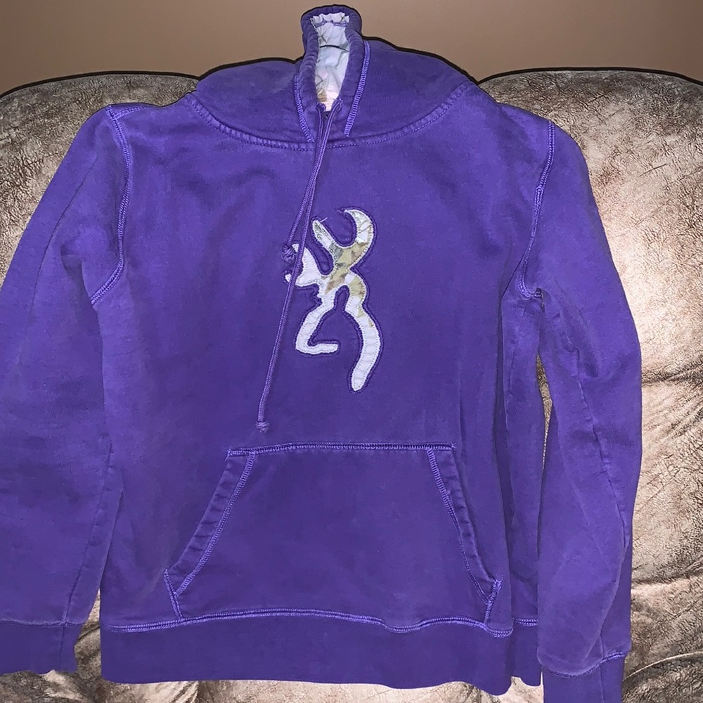 Purple Browning Hoodie